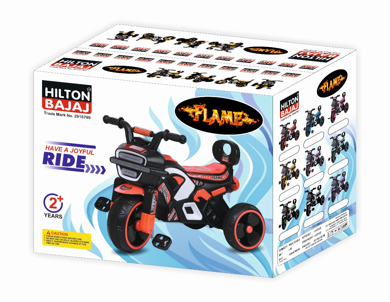 Flame kids tricycle